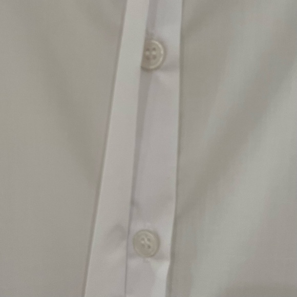 NWT KAFFE KAsara White Shirt with Tie-Up Sleeves & Pretty Pearl Button Size M - Picture 15 of 15